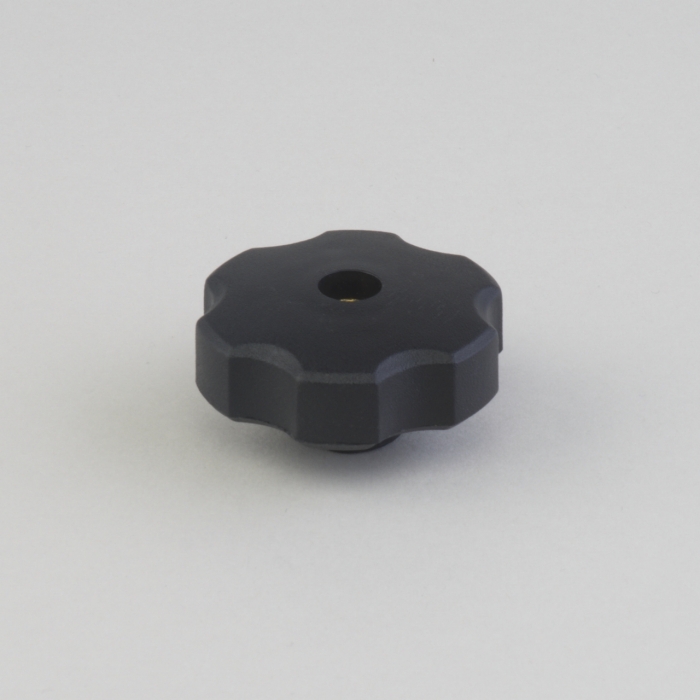 KNOB HAND 55 MM OD X M10 X 1.5 TAPPED (2.16" OD X 3/8-16 TAPPED)