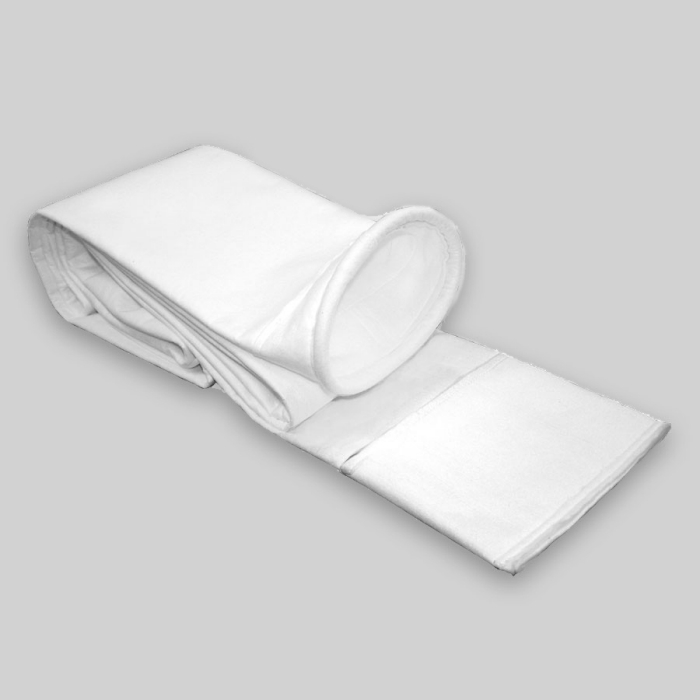 RF POLYESTER SINGED BAG FILTER W/ WEAR CU 123 MM OD X 3128 MM L (4.85" OD X 123.13" L)