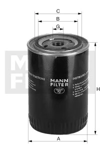 Filtro olio MANN